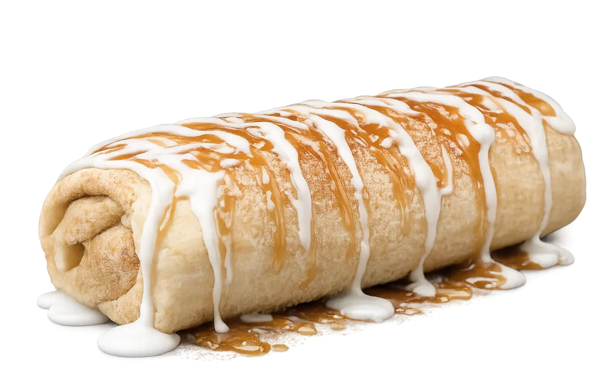 Sweet apple Miniella Apple Rolls with apple filling.